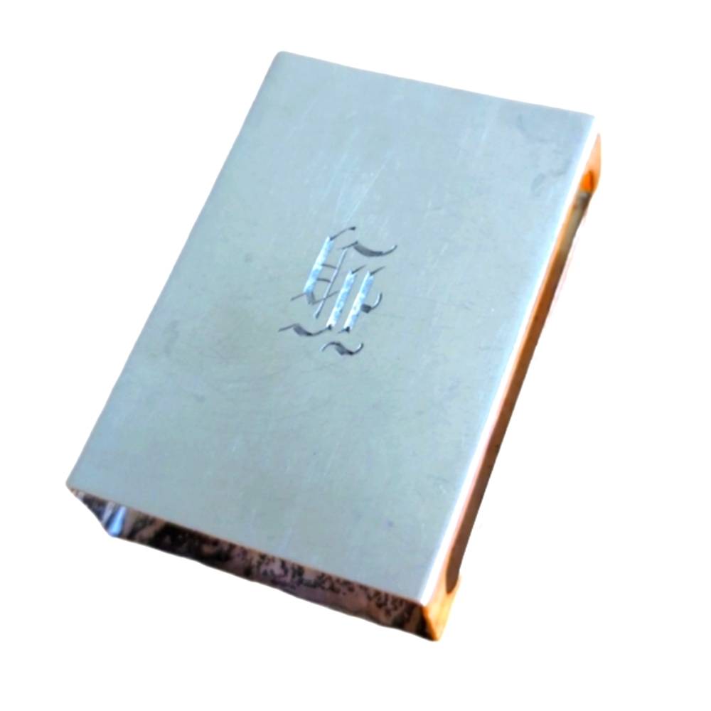 Sterling Silver Matchbox Cover